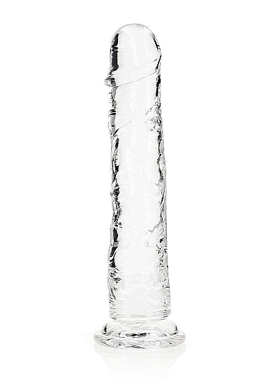 REALROCK REALISTIC STRAIGHT DILDO 11IN TRANSPARENT - SHTREA156TRA