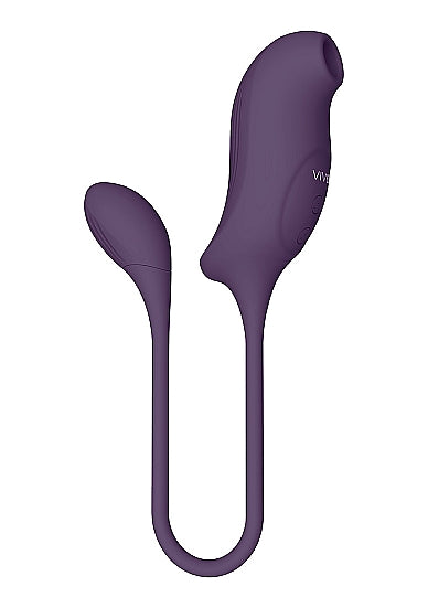 VIVE QUINO AIR WAVE/VIBRATING EGG VIBRATOR PURPLE - SHTVIVE046PUR