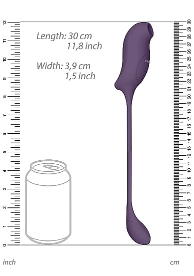 VIVE QUINO AIR WAVE/VIBRATING EGG VIBRATOR PURPLE - SHTVIVE046PUR