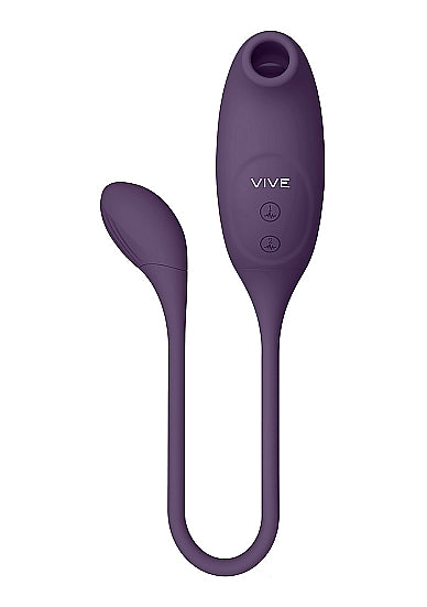 VIVE QUINO AIR WAVE/VIBRATING EGG VIBRATOR PURPLE - SHTVIVE046PUR