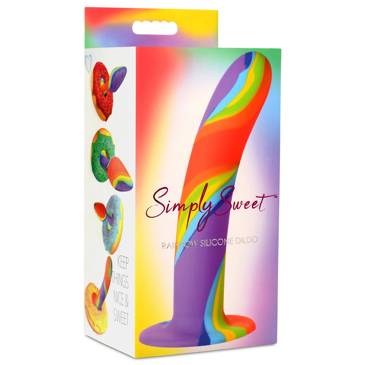 SIMPLY SWEET RAINBOW SILICONE DILDO - CN11043388