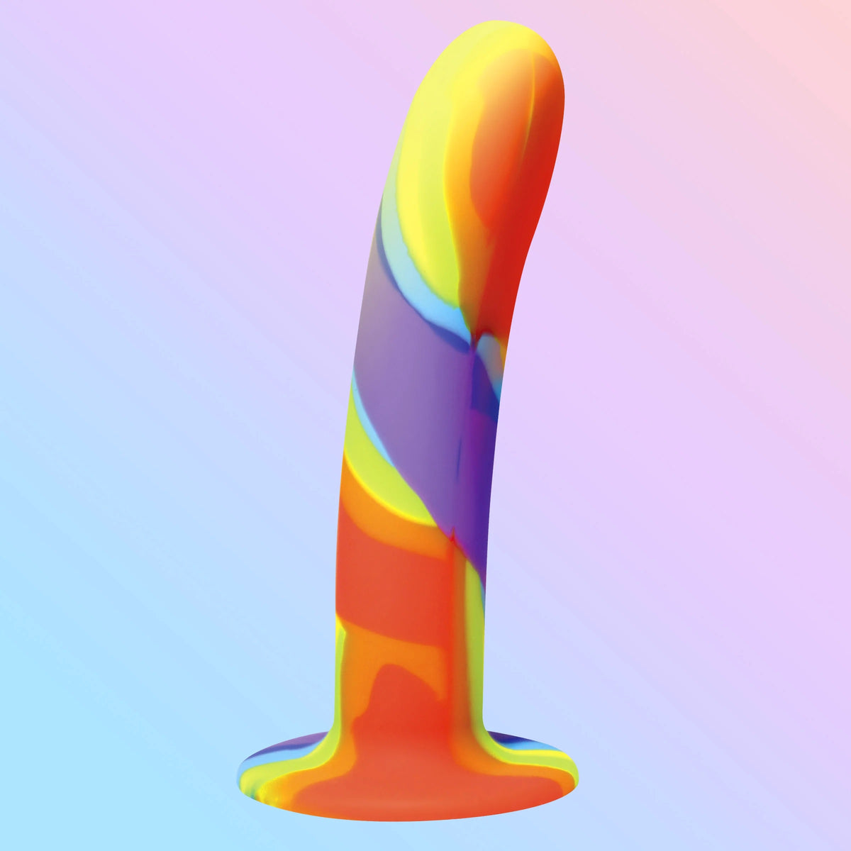 SIMPLY SWEET RAINBOW SILICONE DILDO - CN11043388