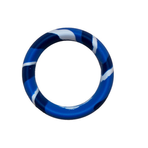 MAJOR DICK COMMANDO SILICONE DONUT BLUE CAMO (1.5IN./38MM) - SIN21749
