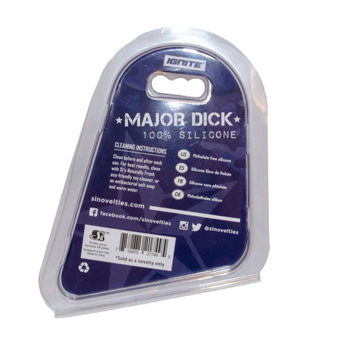 MAJOR DICK COMMANDO SILICONE DONUT BLUE CAMO (1.5IN./38MM) - SIN21749