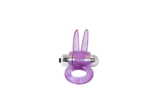 RIBBIDY RABBIT VIBRATING COCK RING-PURPLE - SIN62311