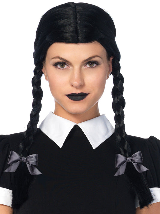 Women's Braided Wednesday Costume Cosplay Wig - SK0001    00122