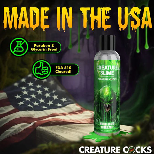 CREATURE COCKS CREATURE SLIME WATER BASED LUBE 8 OZ - XRAH4558OZ