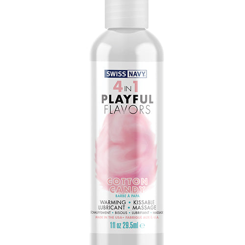 SWISS NAVY 4 IN 1 PLAYFUL FLAVORS COTTON CANDY 1OZ - SN4N1FCC1