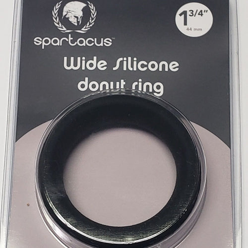 WIDE SILICONE DONUT RING BLACK 1.75 " - SPBSPR132