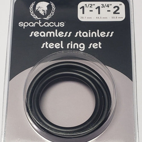 BLACK STAINLESS STEEL C-RING SET - 1.5 1.75" 2" " - SPBSPR215