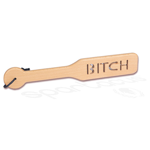 32CM ZELKOVA WOOD BITCH PADDLE - SPBW13