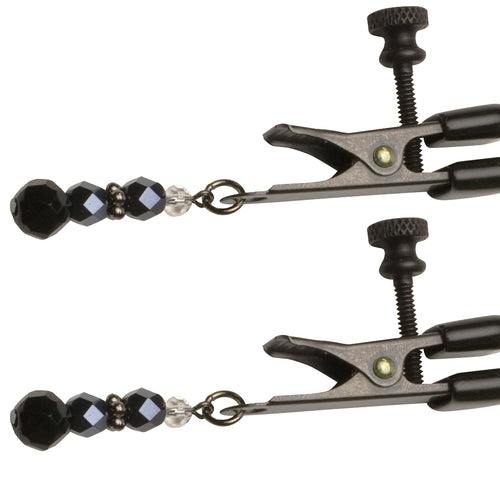 CLAMP BLACK BROAD TIP W/BEADS - SPF114
