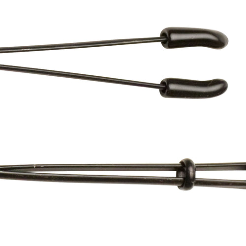 BLACK TWEEZER CLAMP BLACK W/BEADS - SPF115