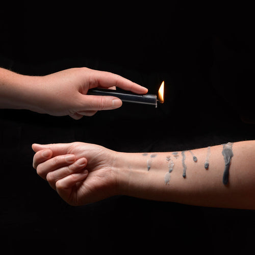 LACIRE BLACK DRIP PILLAR CANDLES - SS05206