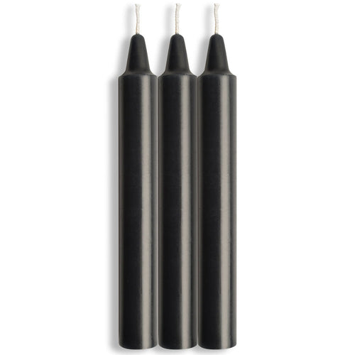 LACIRE BLACK DRIP PILLAR CANDLES - SS05206