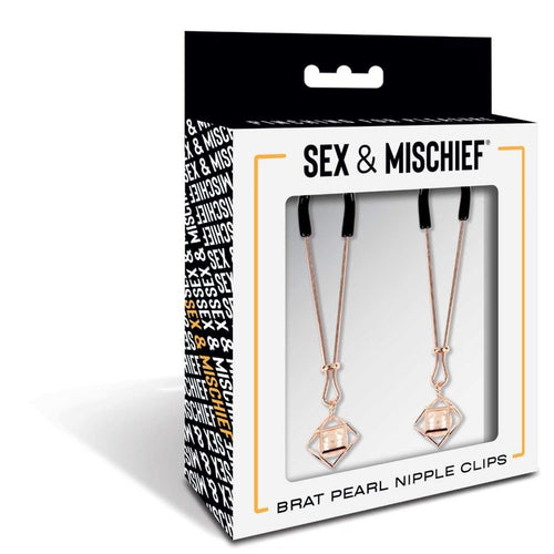 S&M BRAT PEARL NIPPLE CLIPS - SS09845