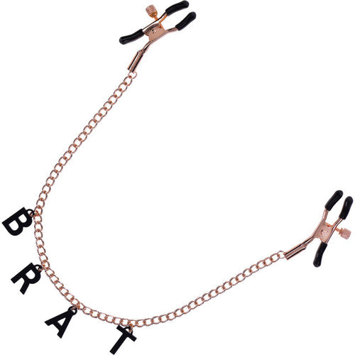 SEX & MISCHIEF BRAT CHARMED NIPPLE CLAMPS - SS09847
