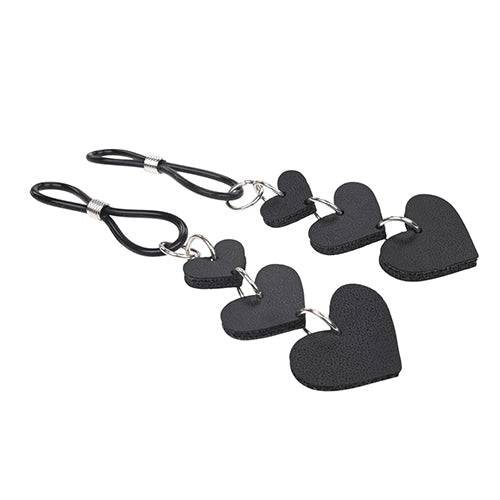 SEX & MISCHIEF HEART NIPPLE CLAMPS - SS09857