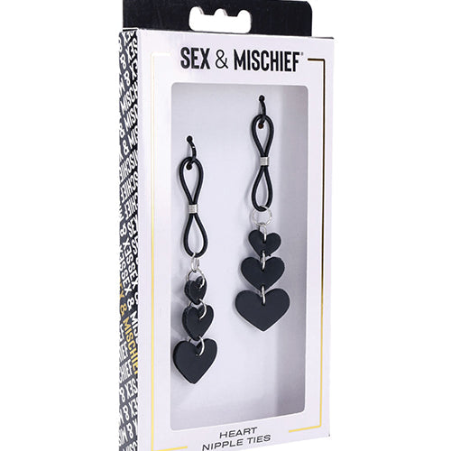 SEX & MISCHIEF HEART NIPPLE CLAMPS - SS09857