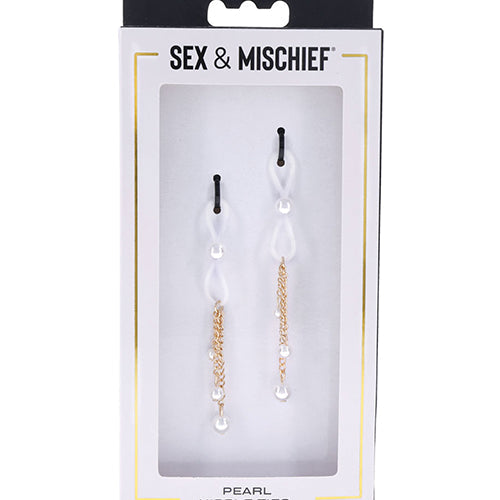 SEX & MISCHIEF PEARL NIPPLE TIES - SS09858
