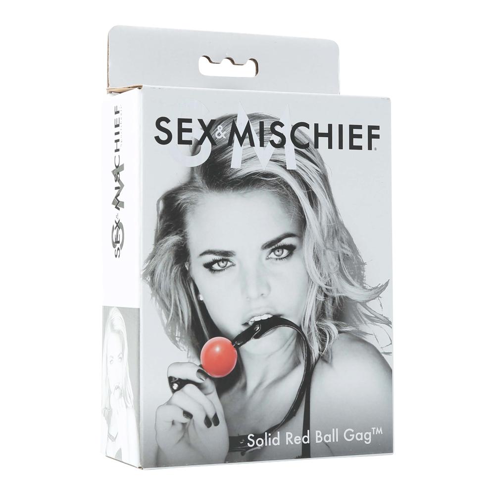 SEX & MISCHIEF SOLID RED BALL GAG - SS10024