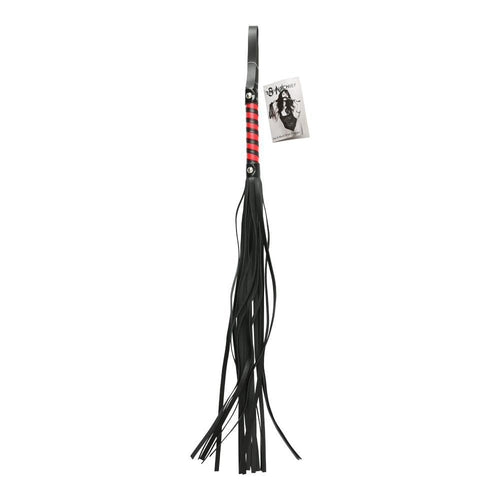 SEX & MISCHIEF RED & BLACK STRIPE FLOGGER - SS10045