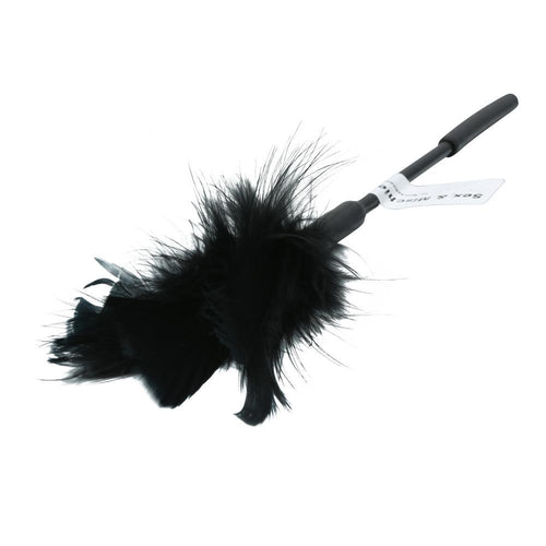 SEX & MISCHIEF FEATHER TICKLER 7IN BLACK - SS10070