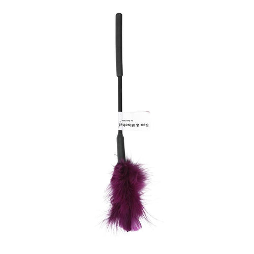 SEX & MISCHIEF FEATHER TICKLER 7IN PURPLE - SS10071