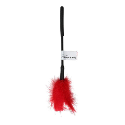 SEX & MISCHIEF FEATHER TICKLER 7IN RED - SS10072