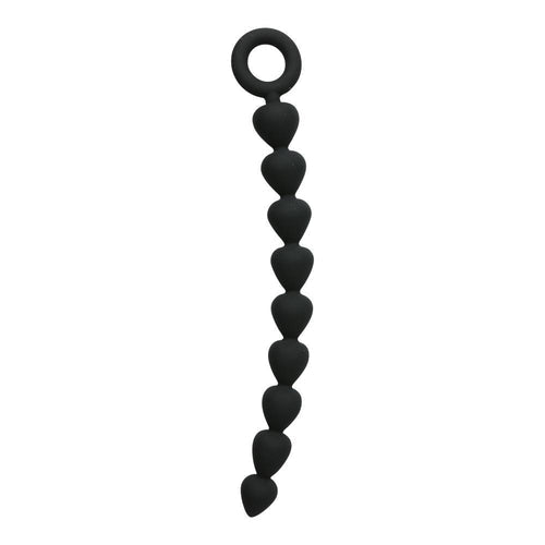 SEX & MISCHIEF BLACK SILICONE ANAL BEADS - SS10074
