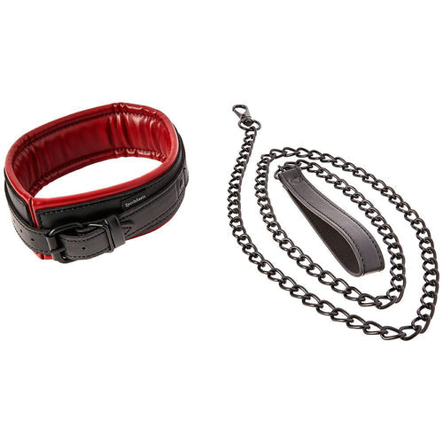 SPORTSHEETS SAFFRON COLLAR & LEASH - SS48005