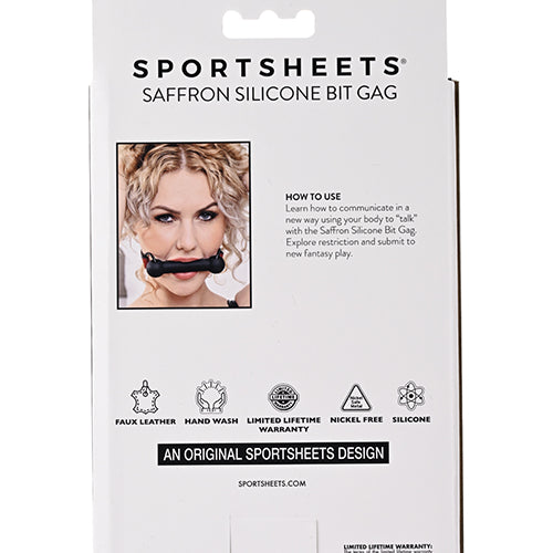 SAFFRON SILICONE BIT GAG - SS48021