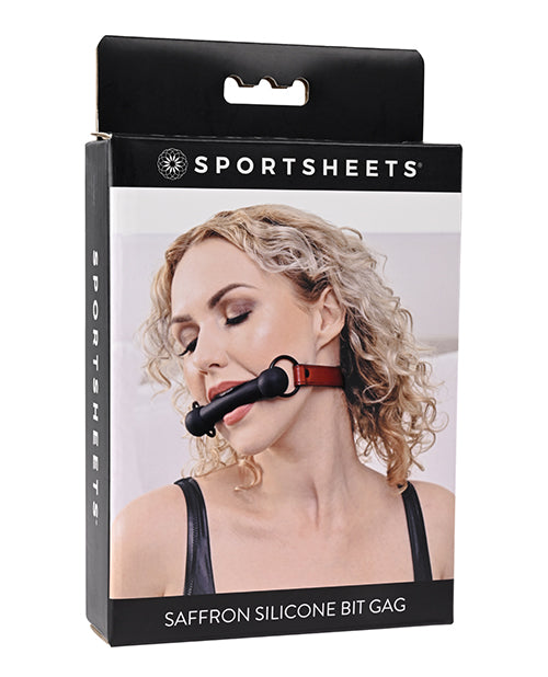 SAFFRON SILICONE BIT GAG - SS48021