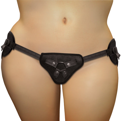 SS PLUS SIZE BEGINNERS BLACK STRAP-ON - SS62050