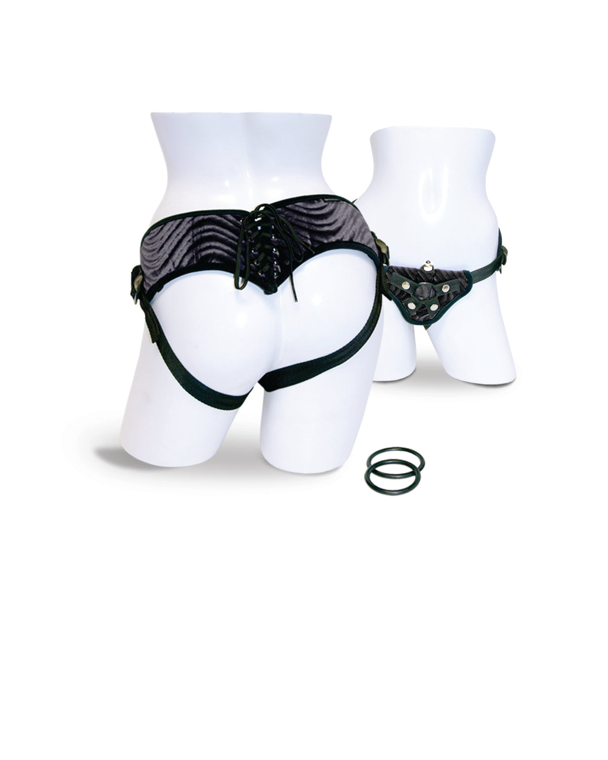 CORSETTE HARNESS BLACK VIBRATING - SS69202