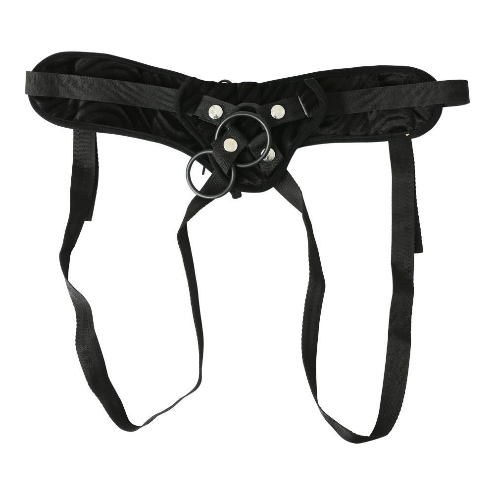 CORSETTE HARNESS BLACK VIBRATING - SS69202
