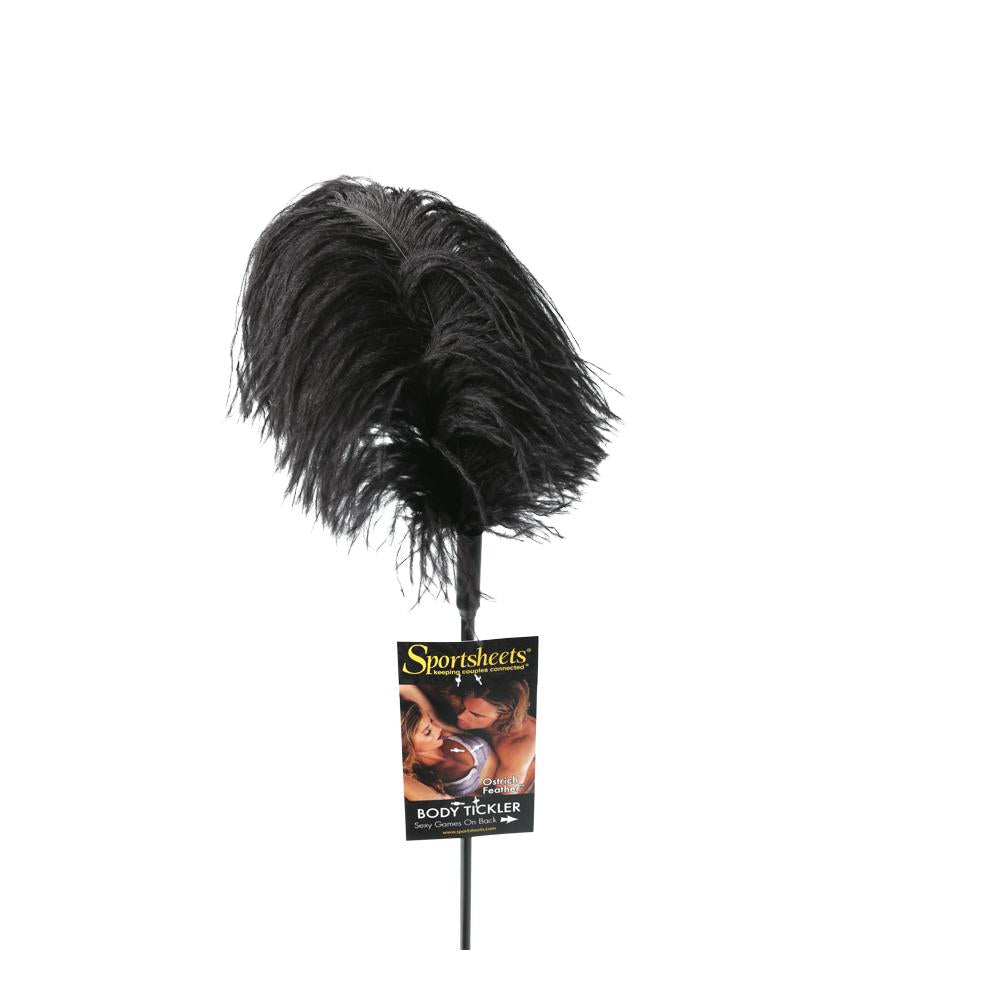 OSTRICH FEATHER BLACK - SS70001