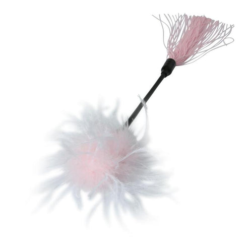 SEX & MISCHIEF WHIPPER TICKLER PINK & WHITE - SS76025
