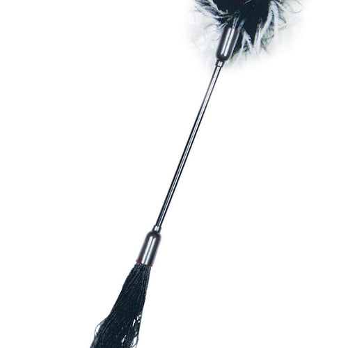 SEX & MISCHIEF WHIPPER TICKLER BLACK & WHITE - SS76027