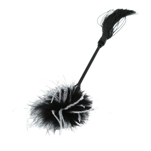 SEX & MISCHIEF WHIPPER TICKLER BLACK & WHITE - SS76027