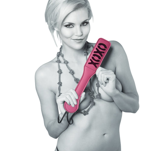 SEX & MISCHIEF BLUSH XOXO PINK/BLACK PADDLE - SS92116