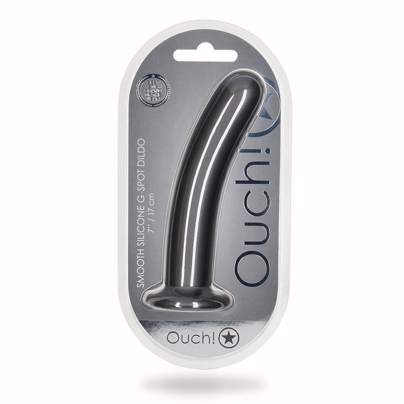 Shots Ouch! Smooth Silicone G-Spot Dildo-Pinkfoxxx