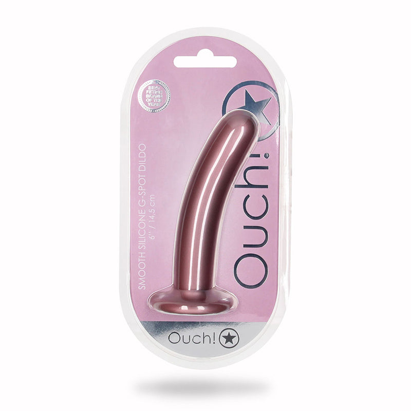 Shots Ouch! Smooth Silicone G-Spot Dildo-Pinkfoxxx