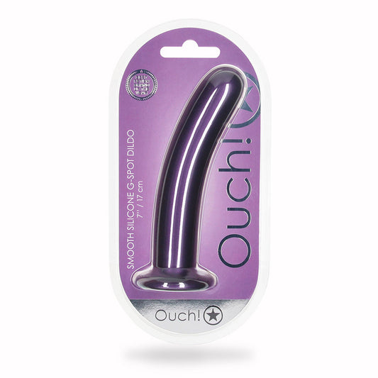Shots Ouch! Smooth Silicone G-Spot Dildo-Pinkfoxxx