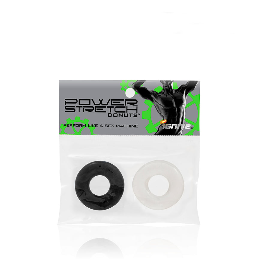 POWER STRETCH DONUTS 2PK BLACK/CLEAR - SIN95003