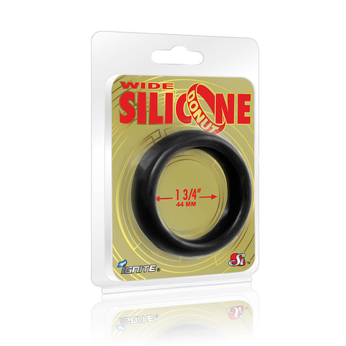 WIDE SILICONE DONUT BLACK 1.75IN - SIN95130