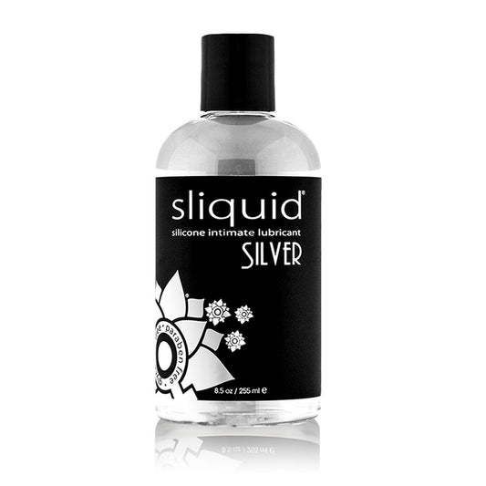 Sliquid Naturals Silver Silicone Lubricant 8.5 oz.-Pinkfoxxx