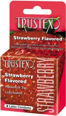 TRUSTEX CONDOMS-STRAWBERRY - T4015