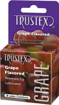 TRUSTEX CONDOMS-GRAPE - T4030