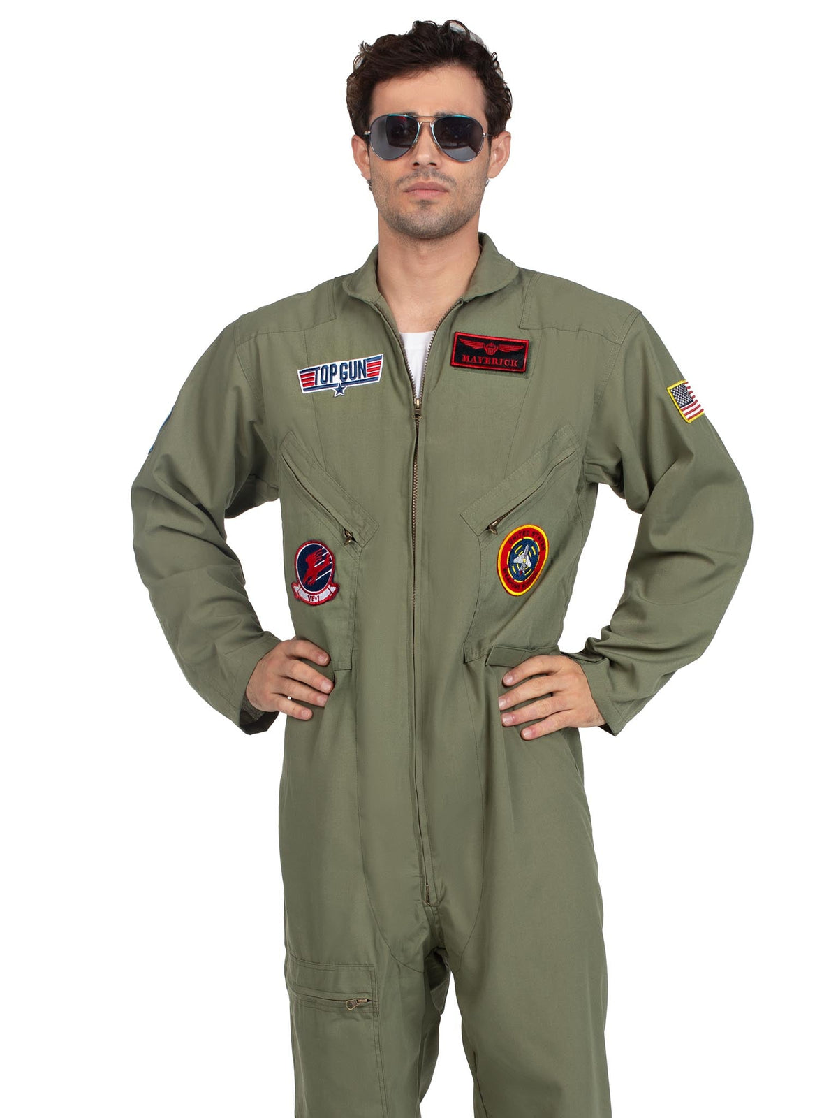 Men's Top Gun Costume Flight Suit - TG83702   14305